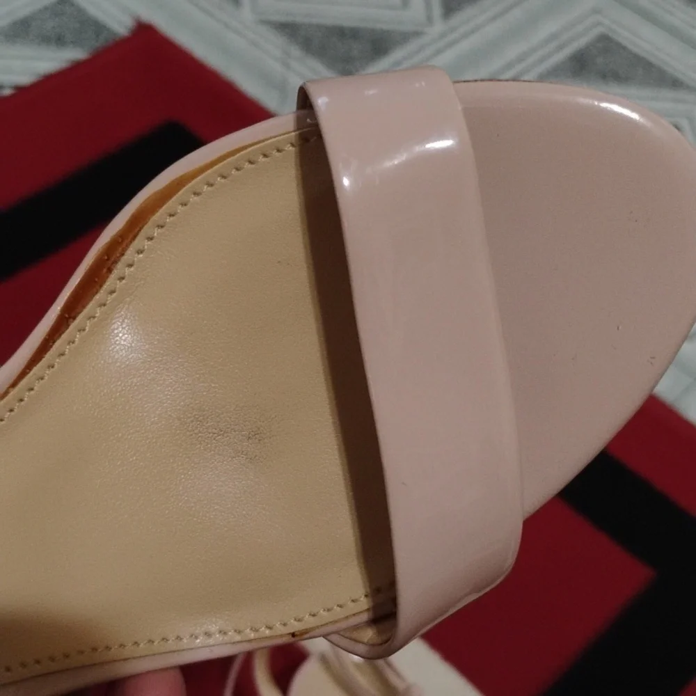 MICHAEL KORS Elegant Nude Strappy Heels Size 7M - Picture 13 of 16